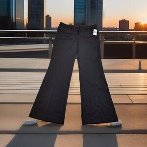 ✅Speak Rio Black Slacks Women's 9 REG Dress Pants Flared Leg Mid-Rise Yoga NWT